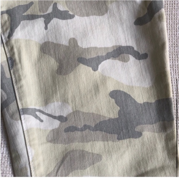 Never worn Elizabeth & James Textile skinny jeans pants white grey tan camo 28 - Picture 4 of 13